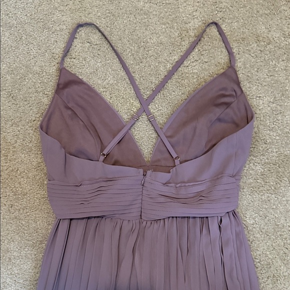 Lulu's Lavender Pleated Dress - Picture 5 of 7